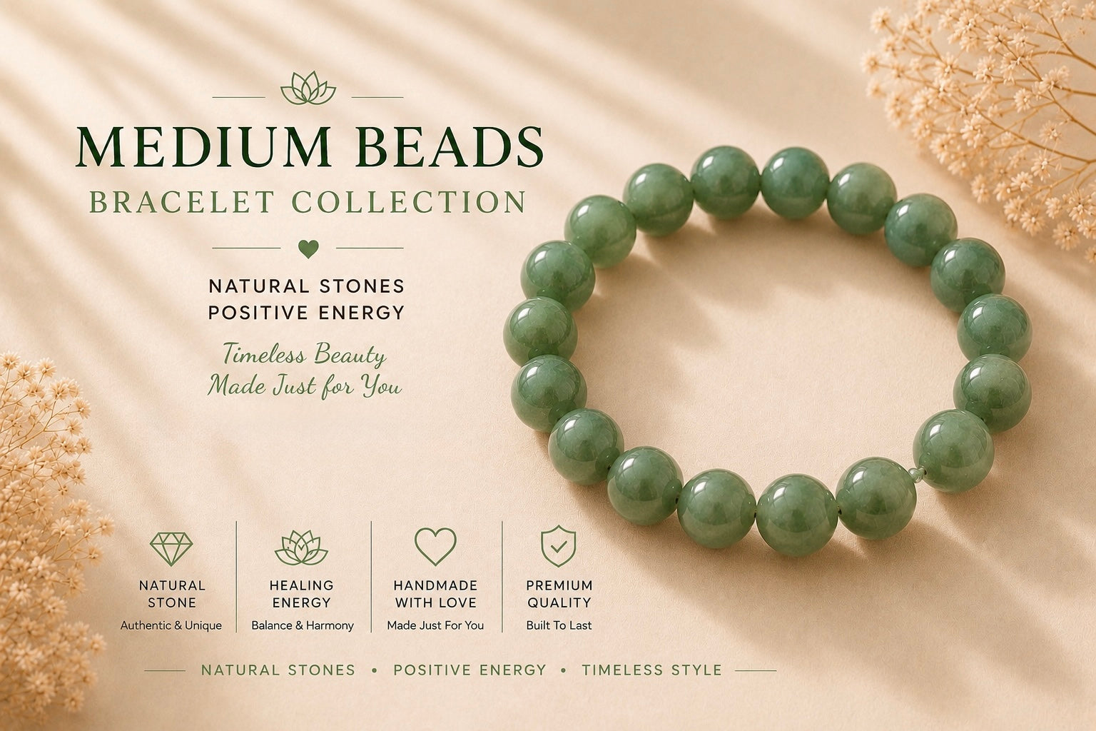 10-13mm Beads Bracelet
