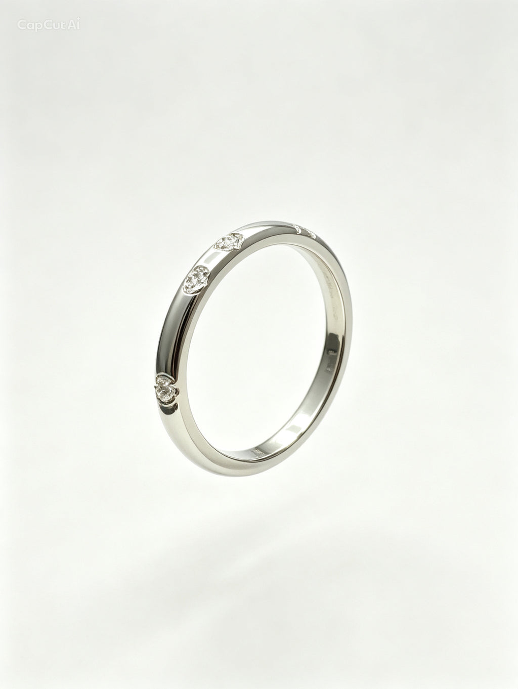Minimal Moissanite Accent ring