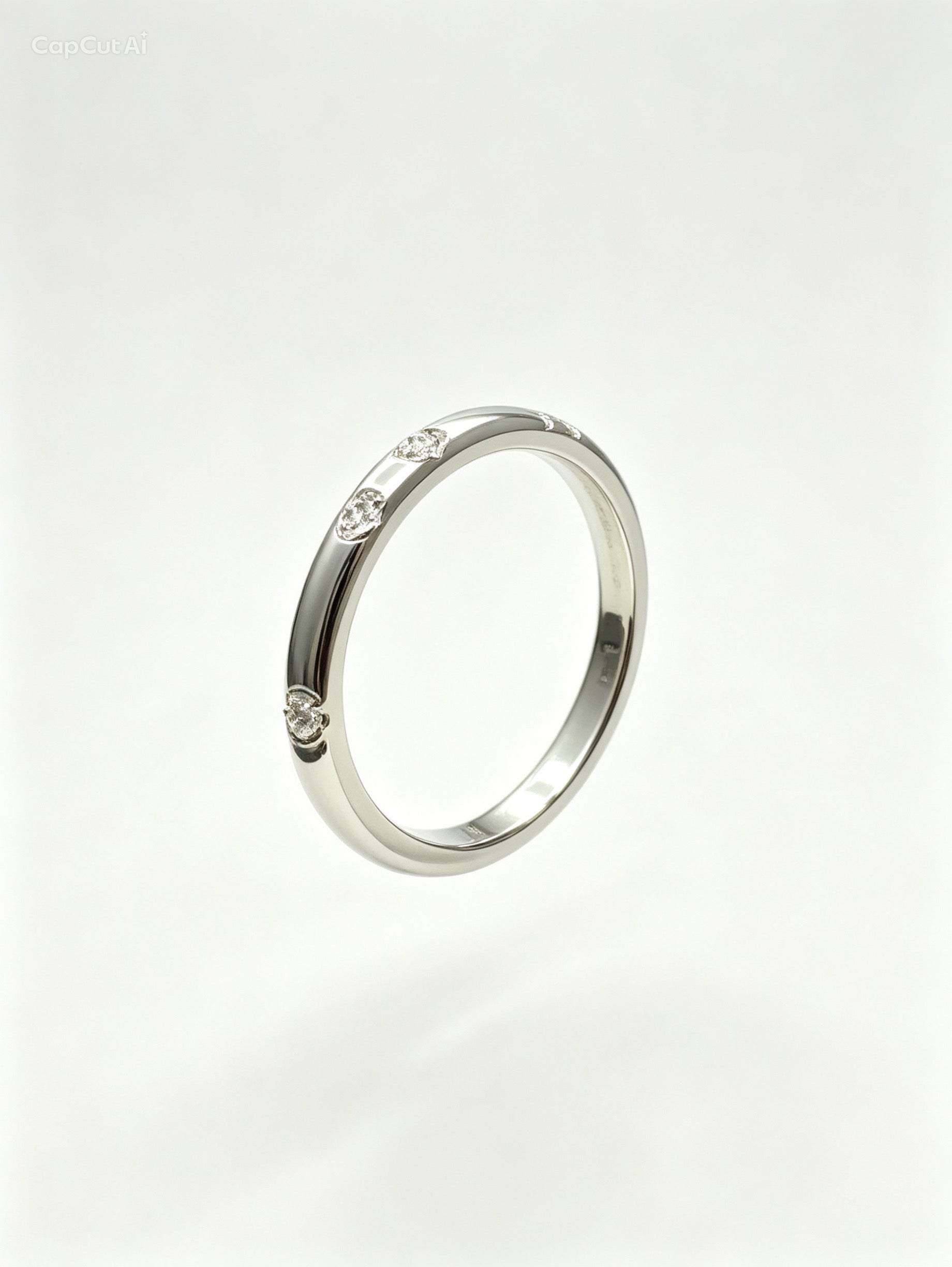 Minimal Moissanite Accent ring