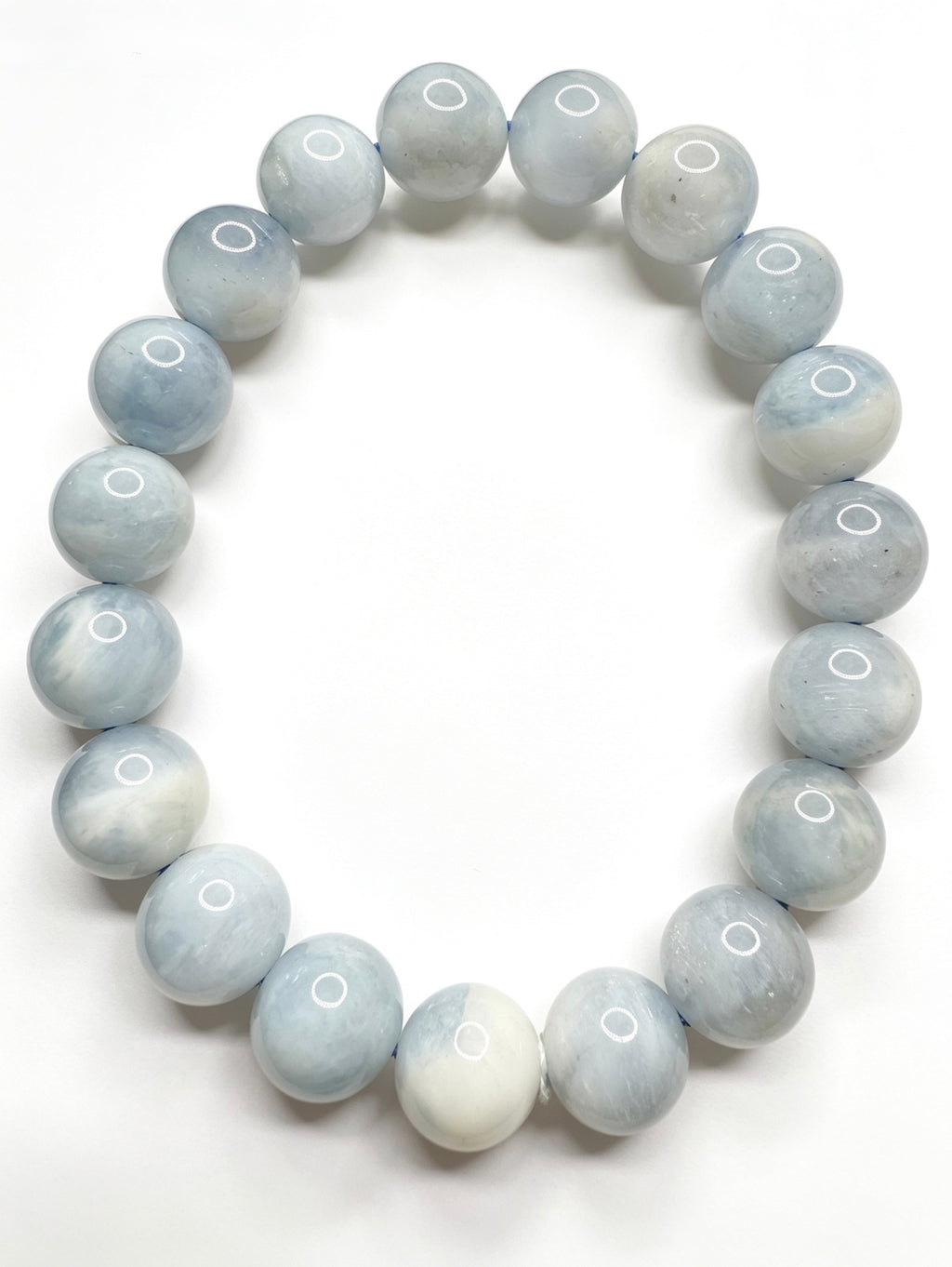 Natural Aquamarine Bracelet ( 10mm )