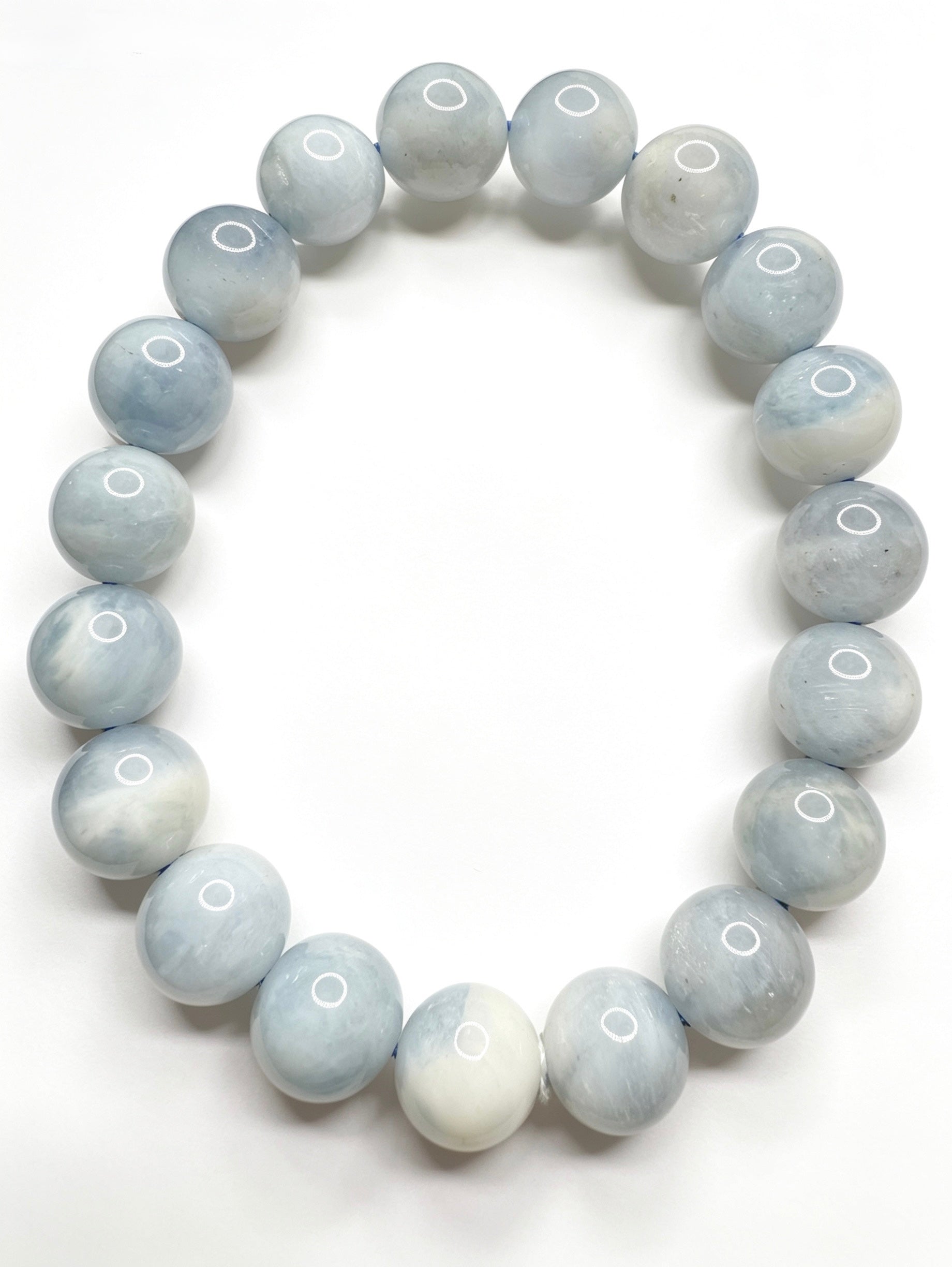 Natural Aquamarine Bracelet ( 10mm )