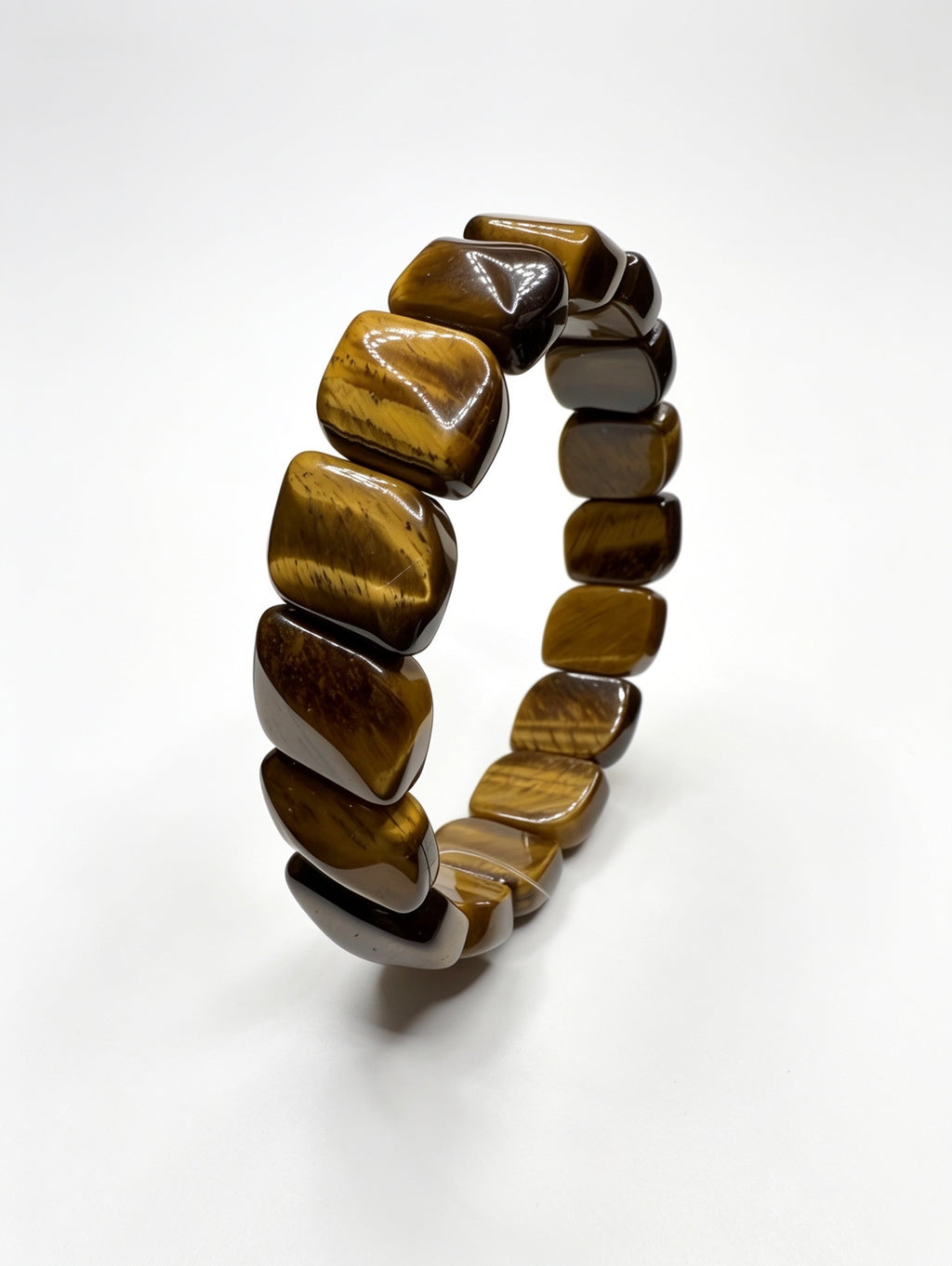 Yellow Tigers Eye Soft Bangle
