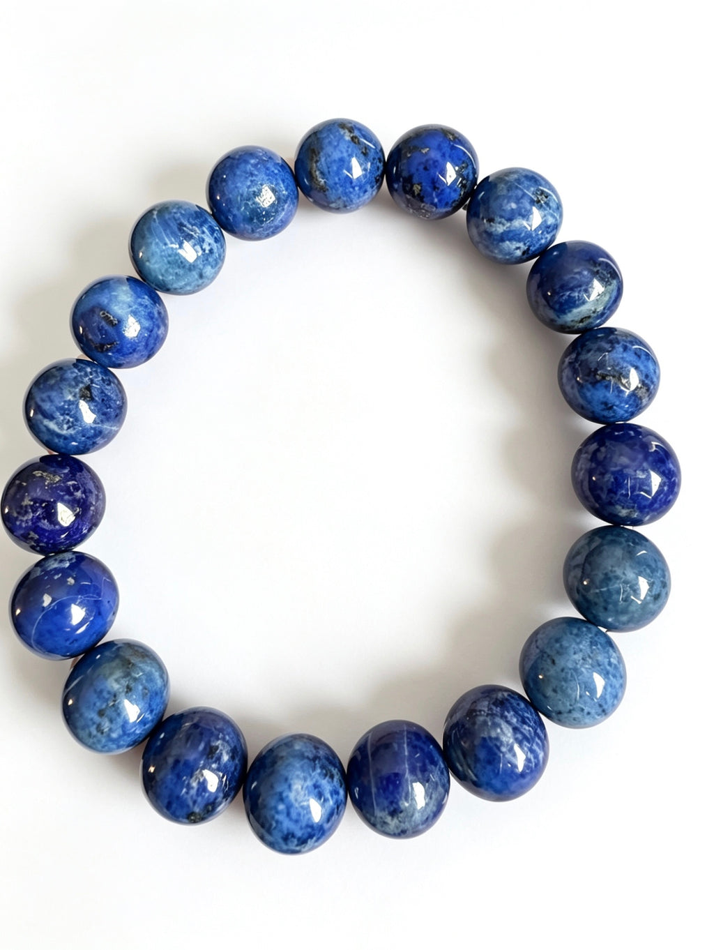 Natural Lapis Lazuli Bracelet ( 12mm )