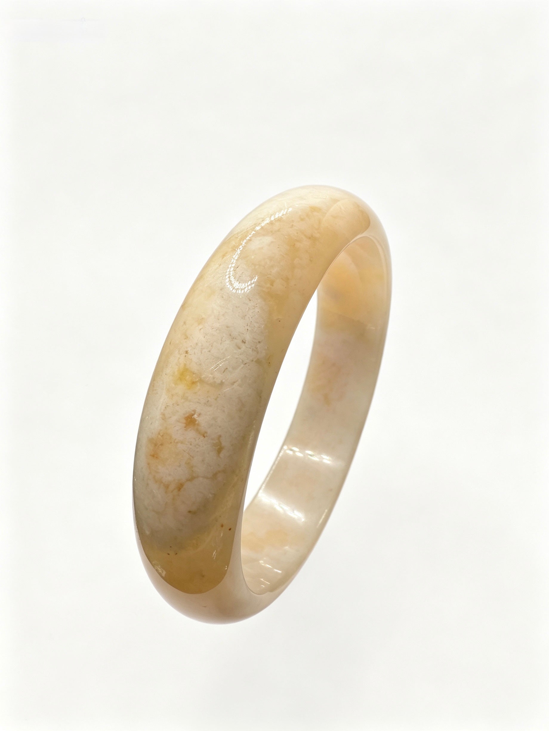 Flower Agate Hard Bangle 1