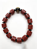 Cinnabar Bracelet ( Mantra, Buddha )