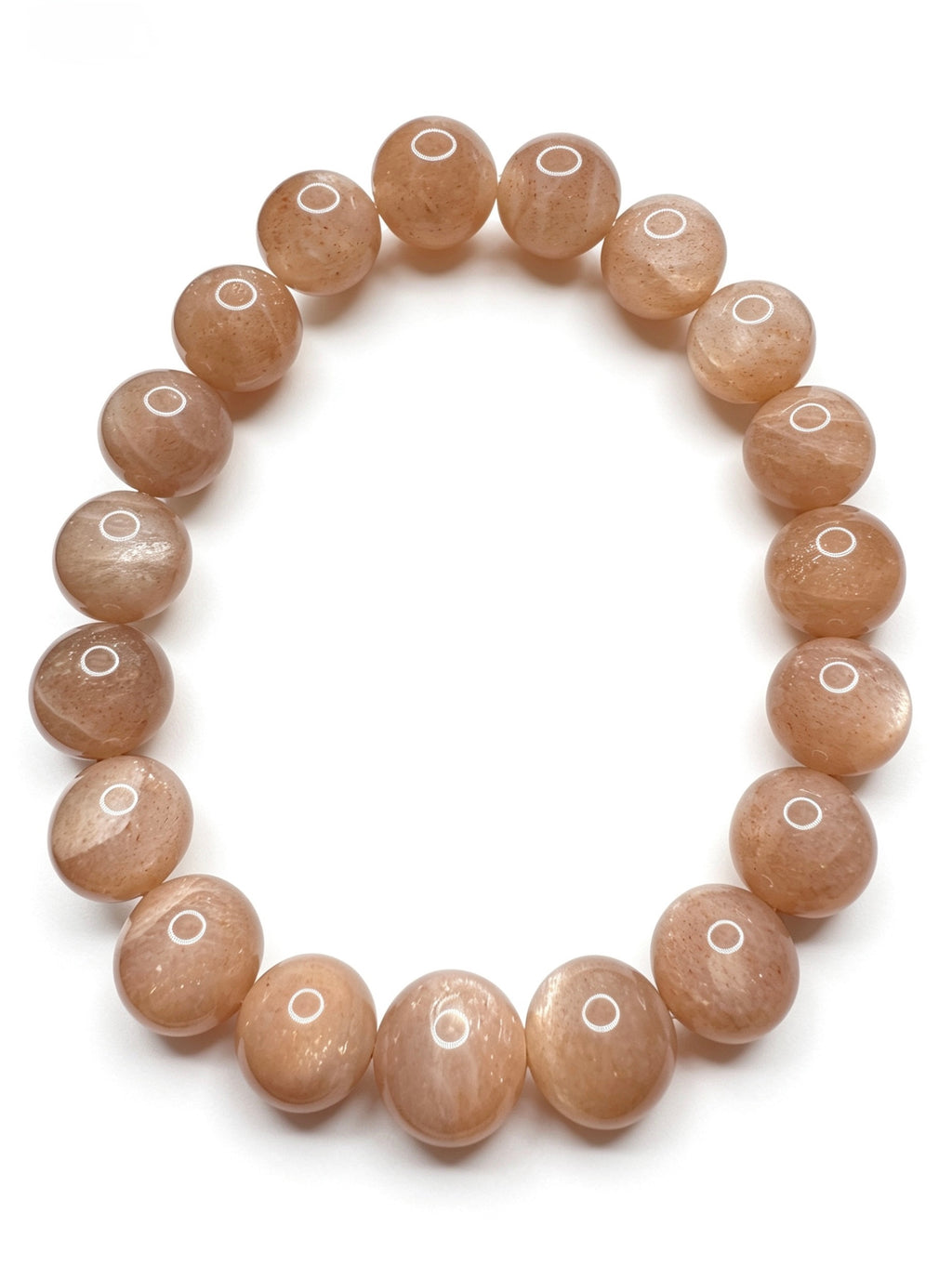 Natural Peach Moonstone Bracelet ( 9mm )