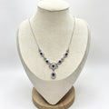 Blue Sapphire Vintage-Inspired Necklace