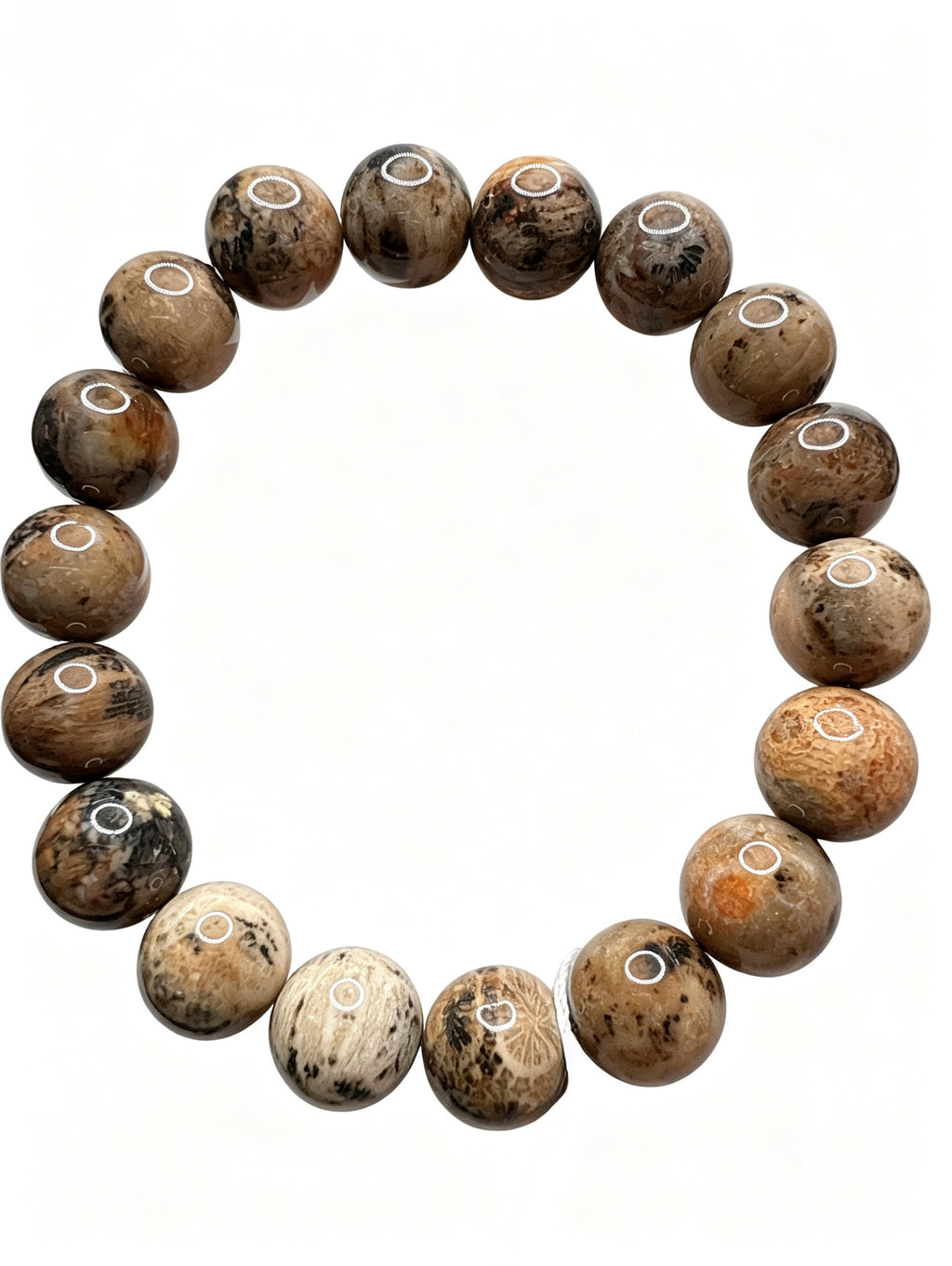 Natural Coral Jade Bracelet ( 12mm )