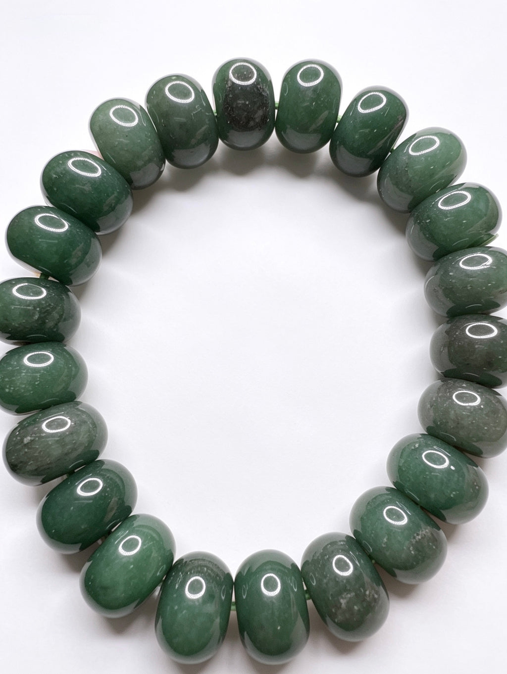 Natural Green Aventurine Donut Bracelet