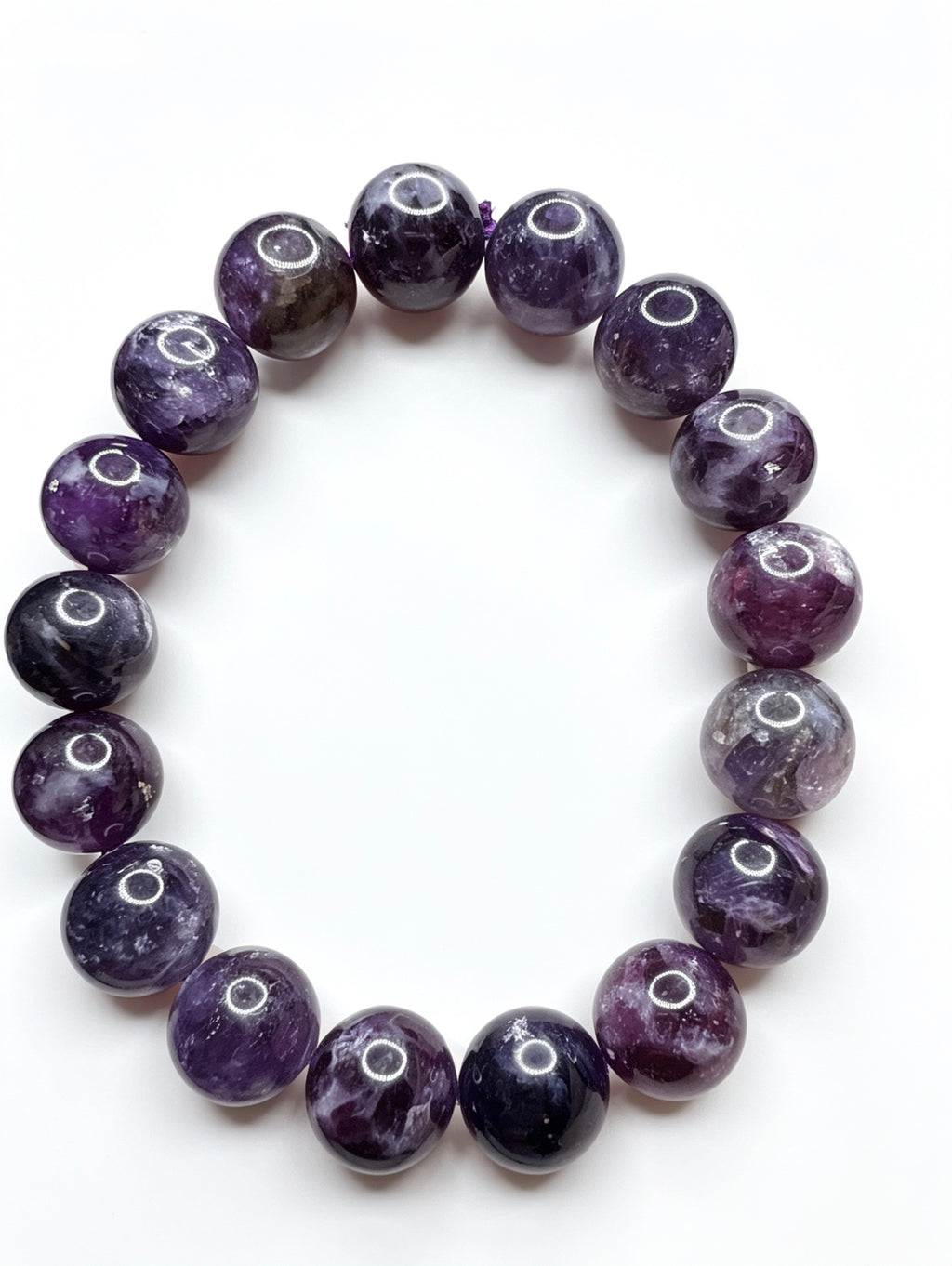 Natural Purple Lepidolite ( 12mm )