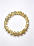 Natural Yellow Lepidolite Bracelet ( 8mm )