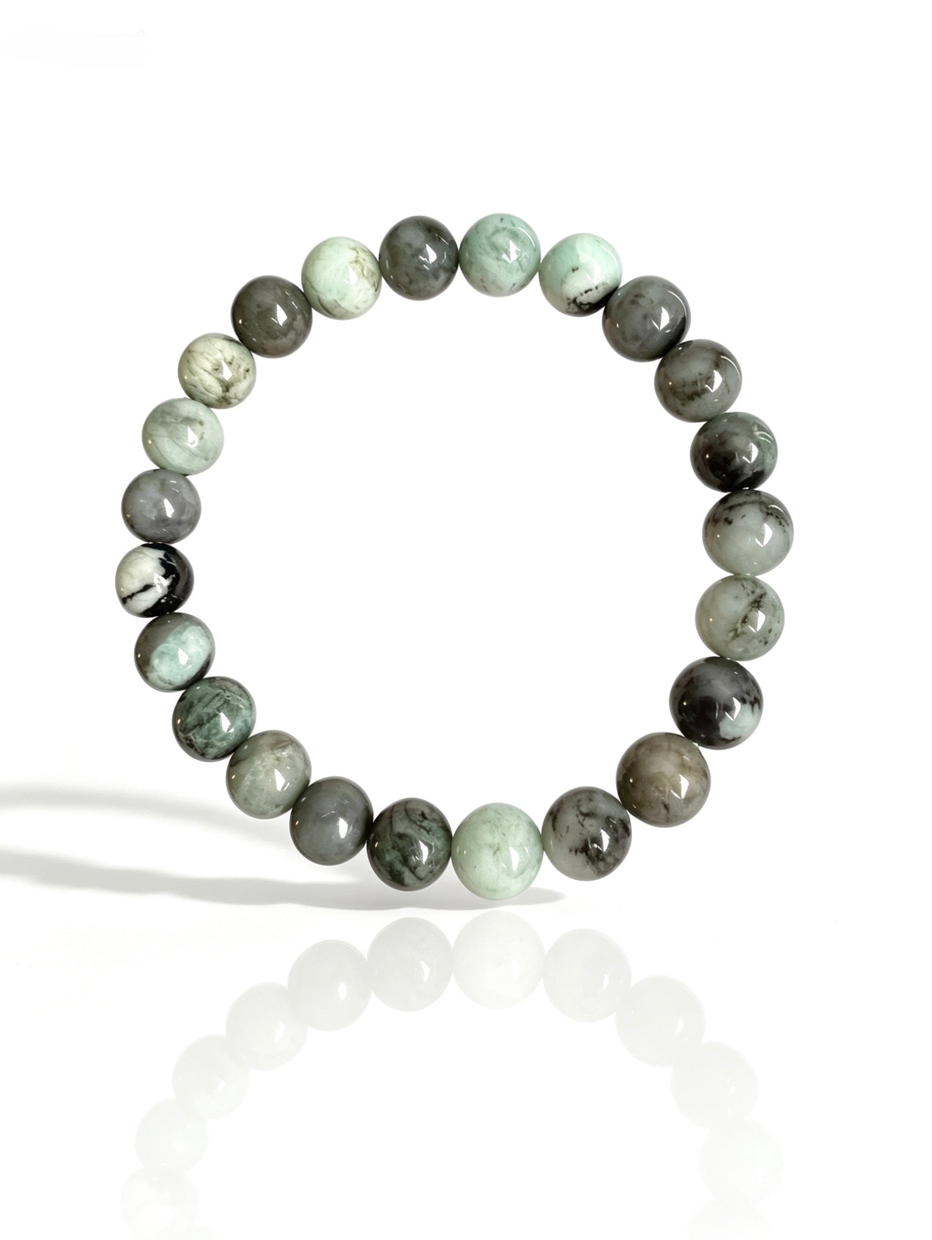 Natural Emerald Bracelet ( 8mm )