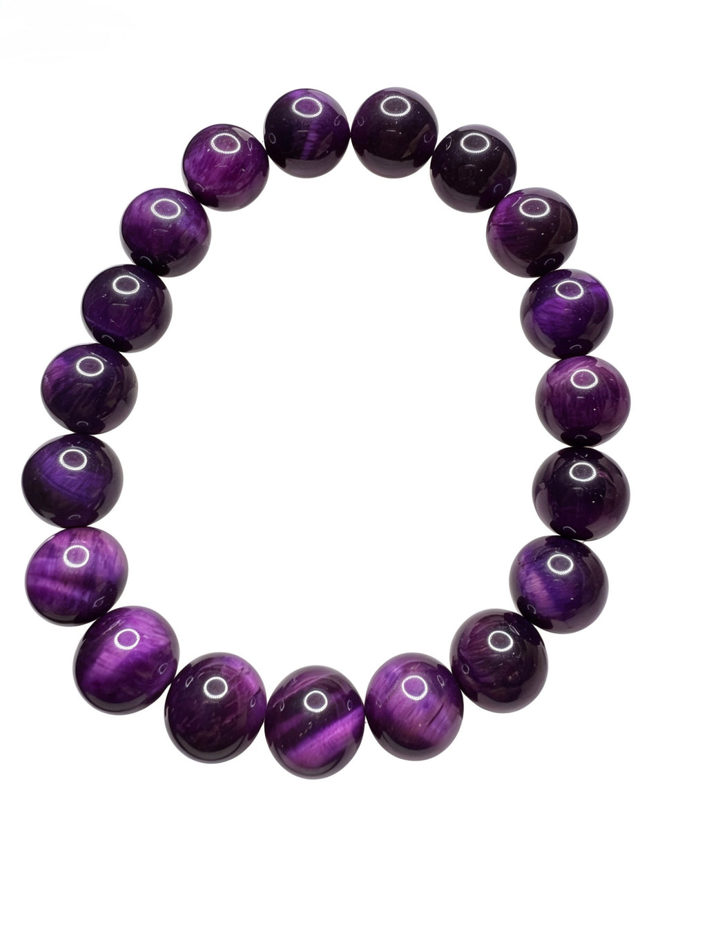 Purple Tigers Eye Bracelet ( 10mm )