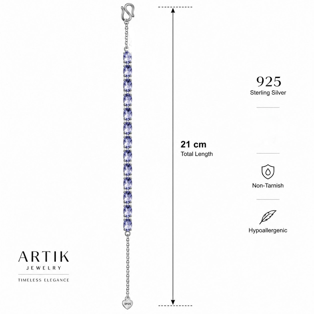 Tanzanite Tennis Bracelet