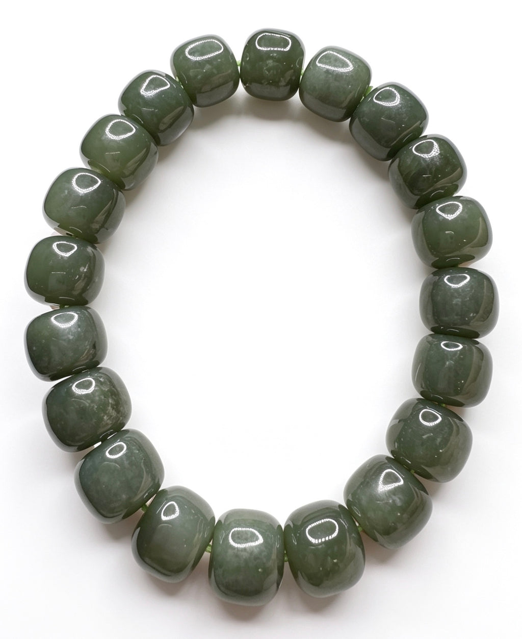 Natural Myanmar Jade Bracelet ( 10mm )