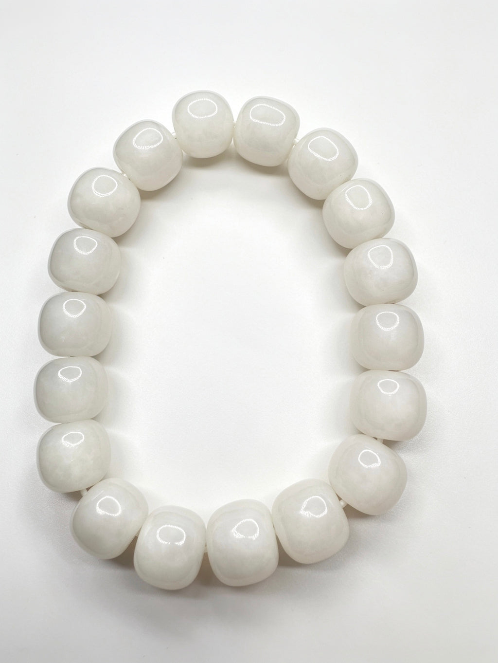 Natural White Jade Bracelet