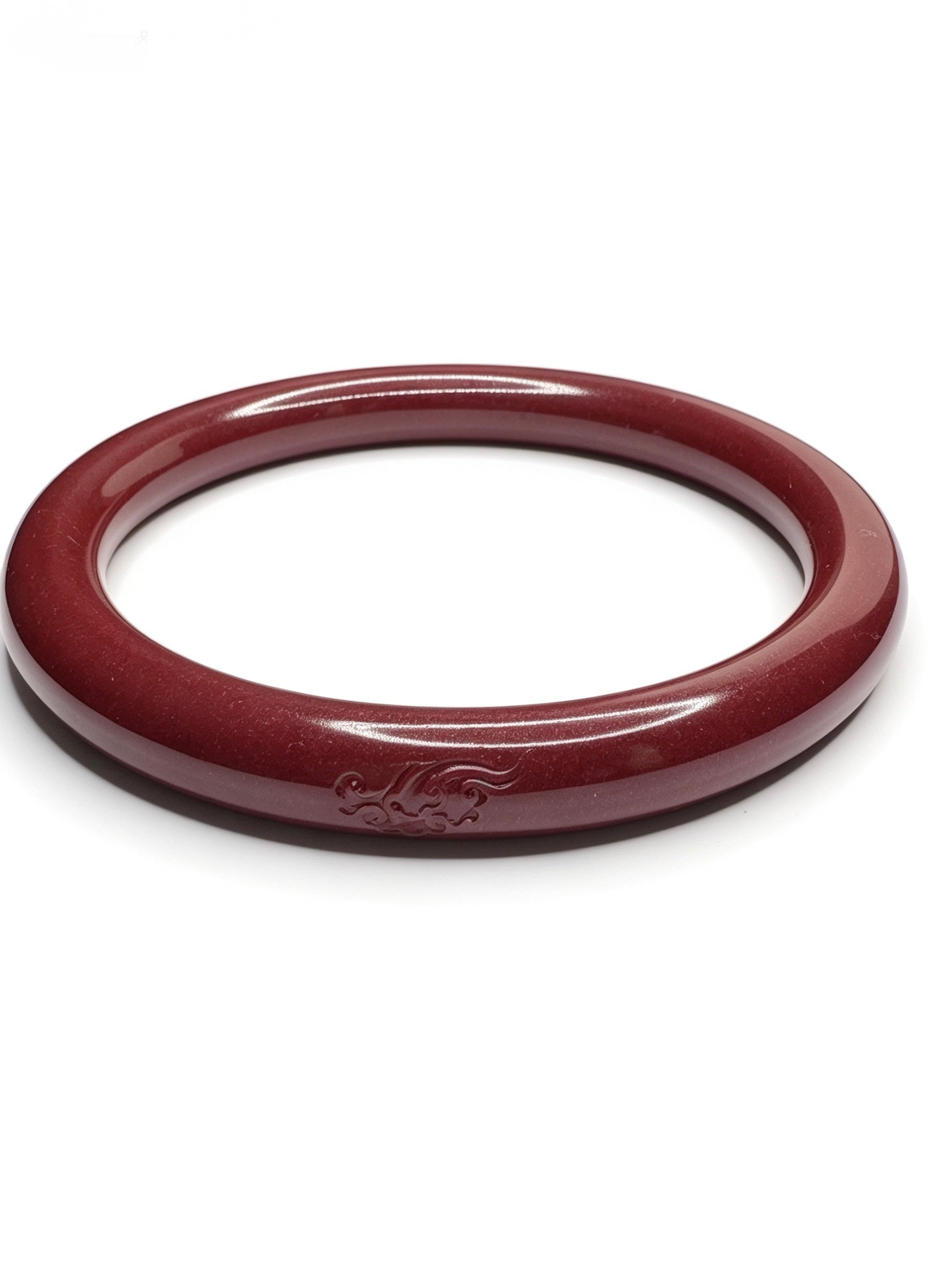 High End Cinnabar Prosperity Hard Bangle