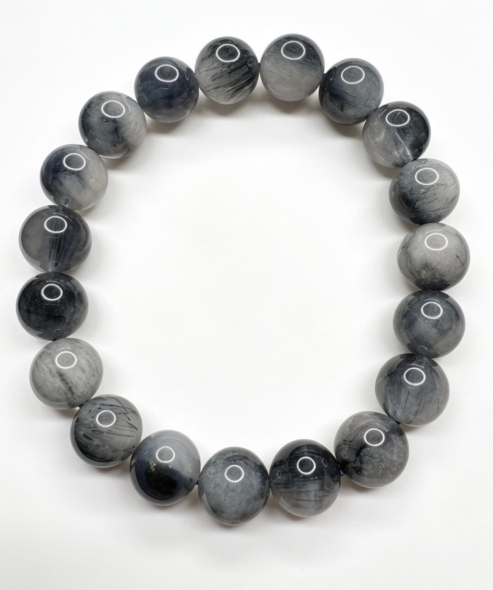 Natural Blue Rutilated Quartz ( 10mm )