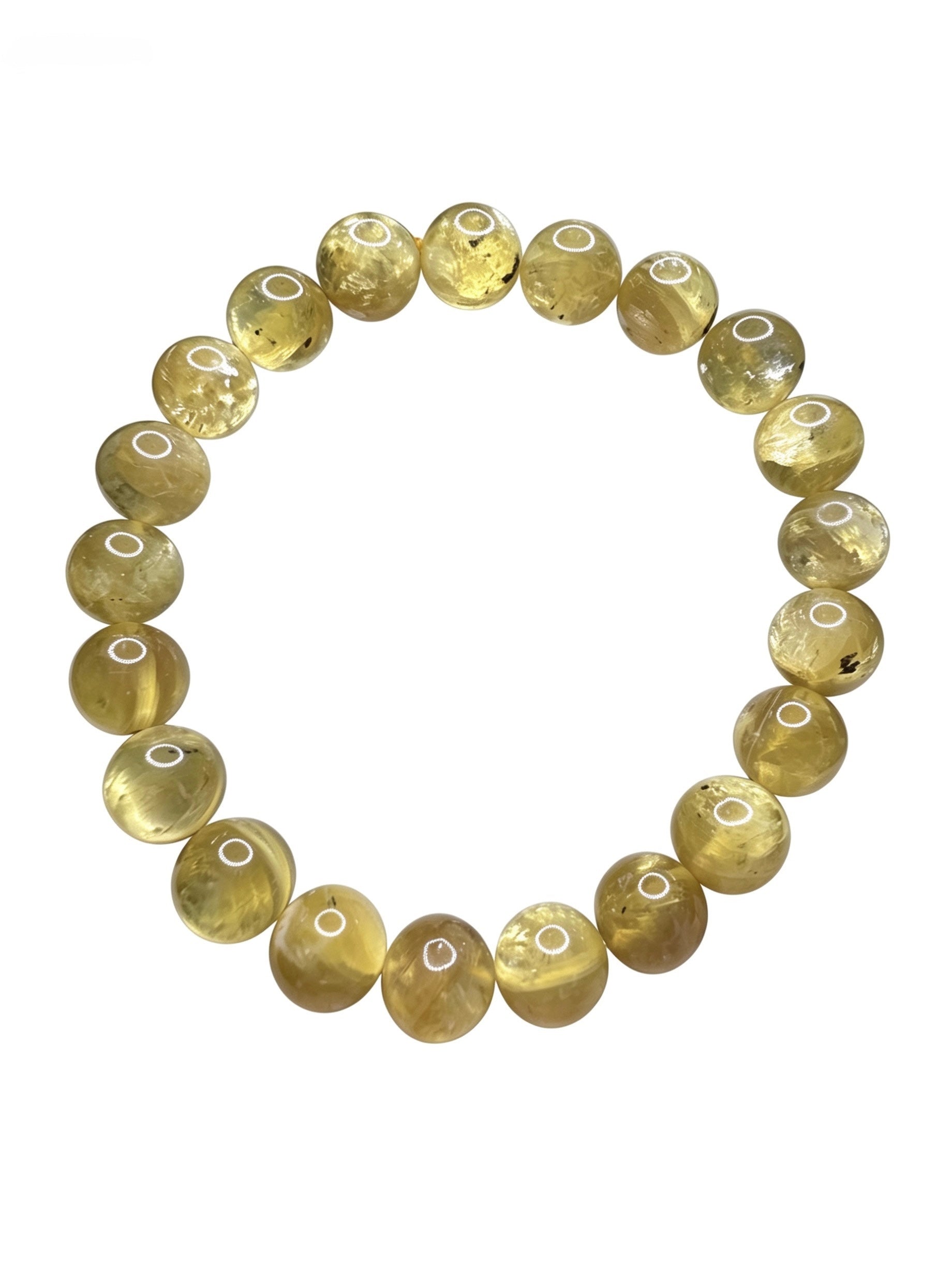 Natural Yellow Lepidolite Bracelet ( 8mm )