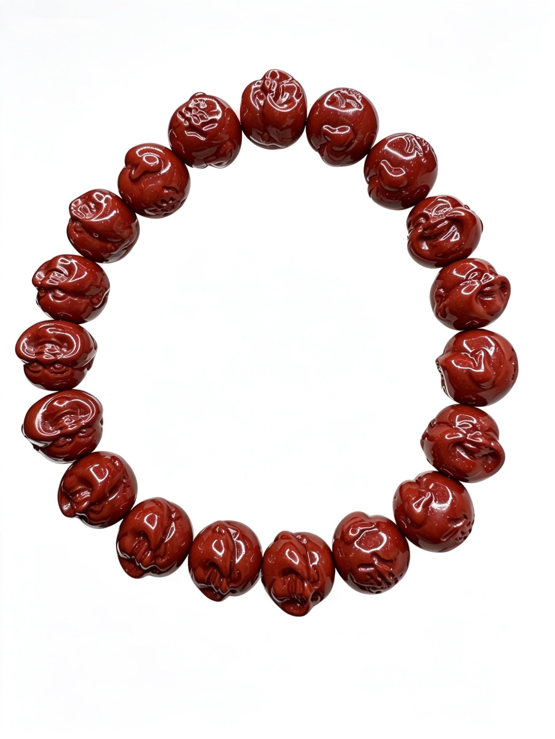 Cinnabar Bracelet ( Mantra, Buddha )