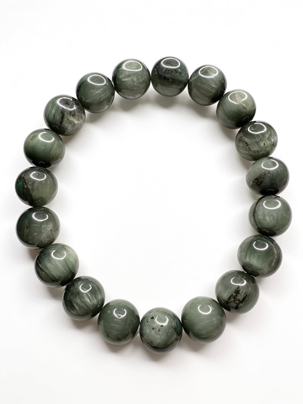 Natural Seraphinite Bracelet ( 10mm )
