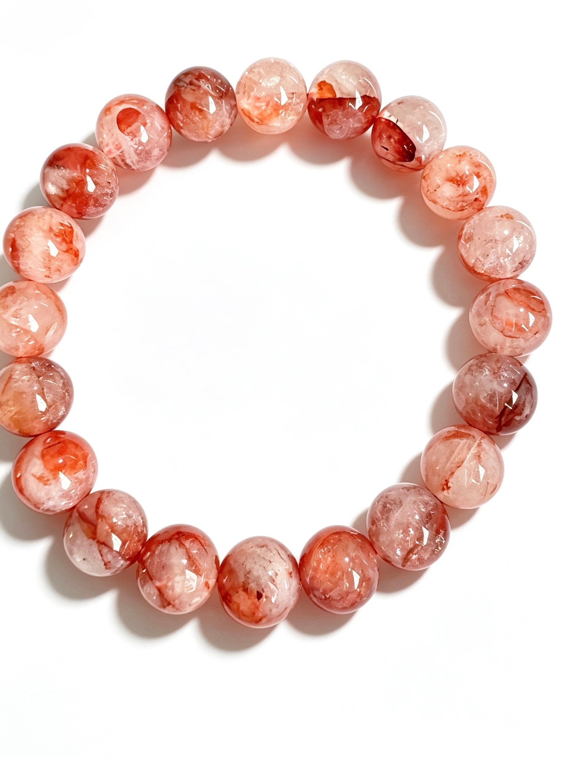 Natural Fire Quartz Bracelet ( 10mm )