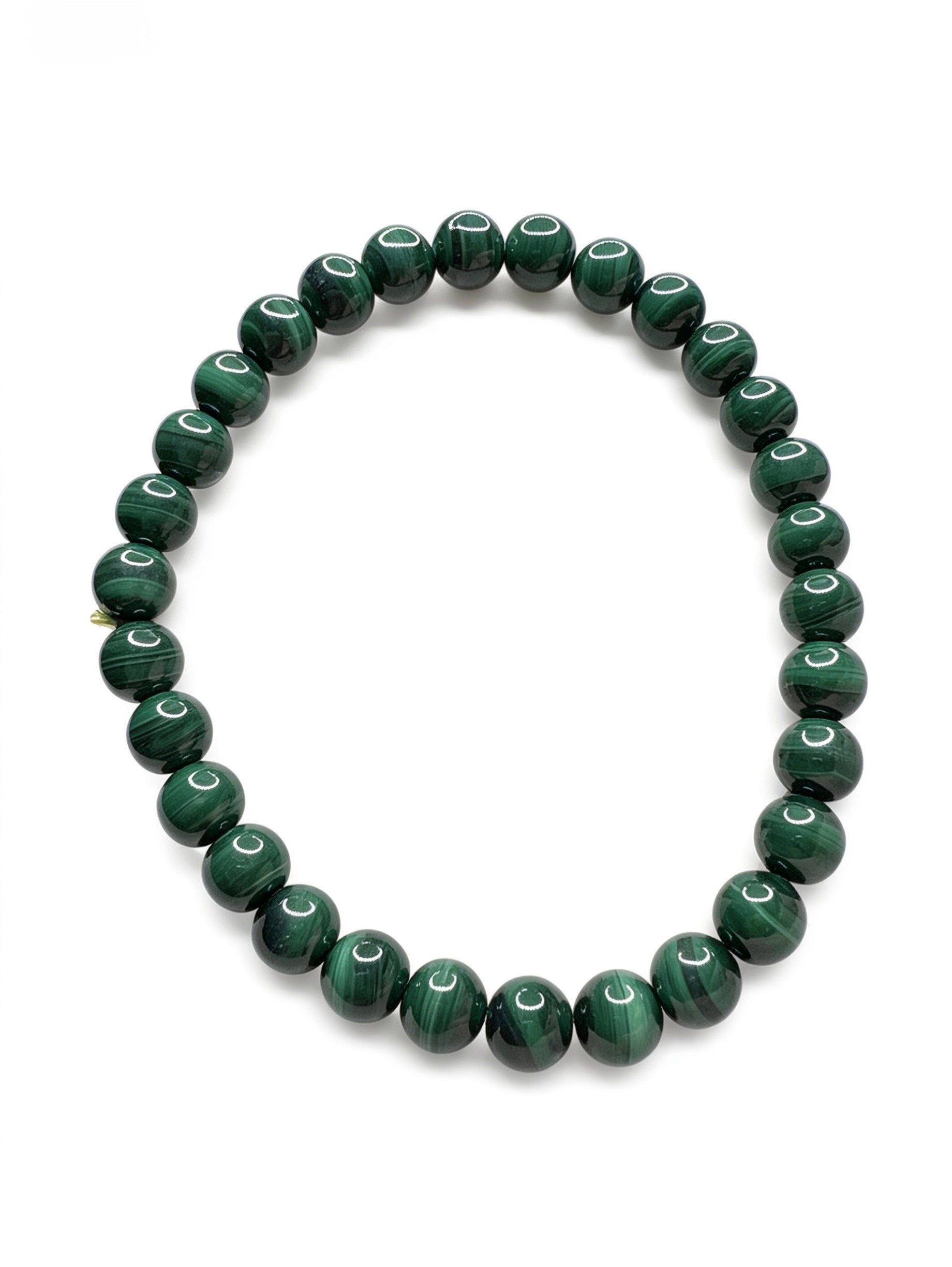 Natural Malachite Bracelet ( 12mm )