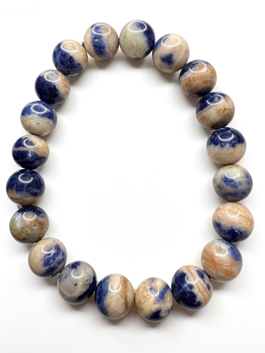 Natural Sunset Sodalite Bracelet ( 10mm )