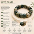 Moss Agate Soft Bangle