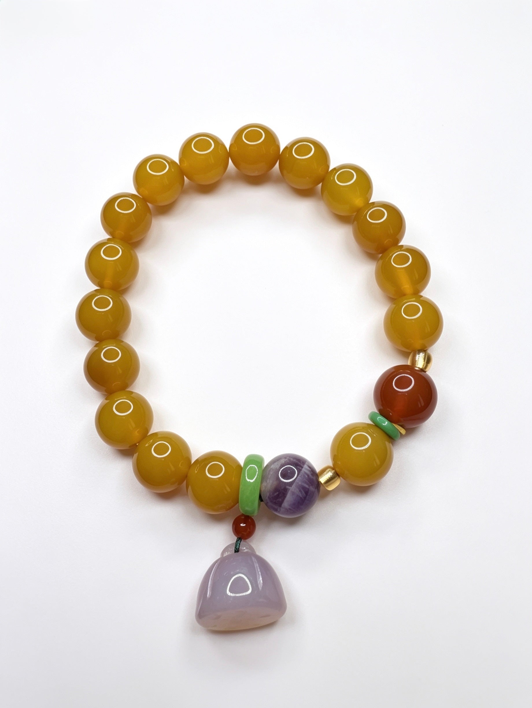 Yellow Agate Bracelet ( 10mm )