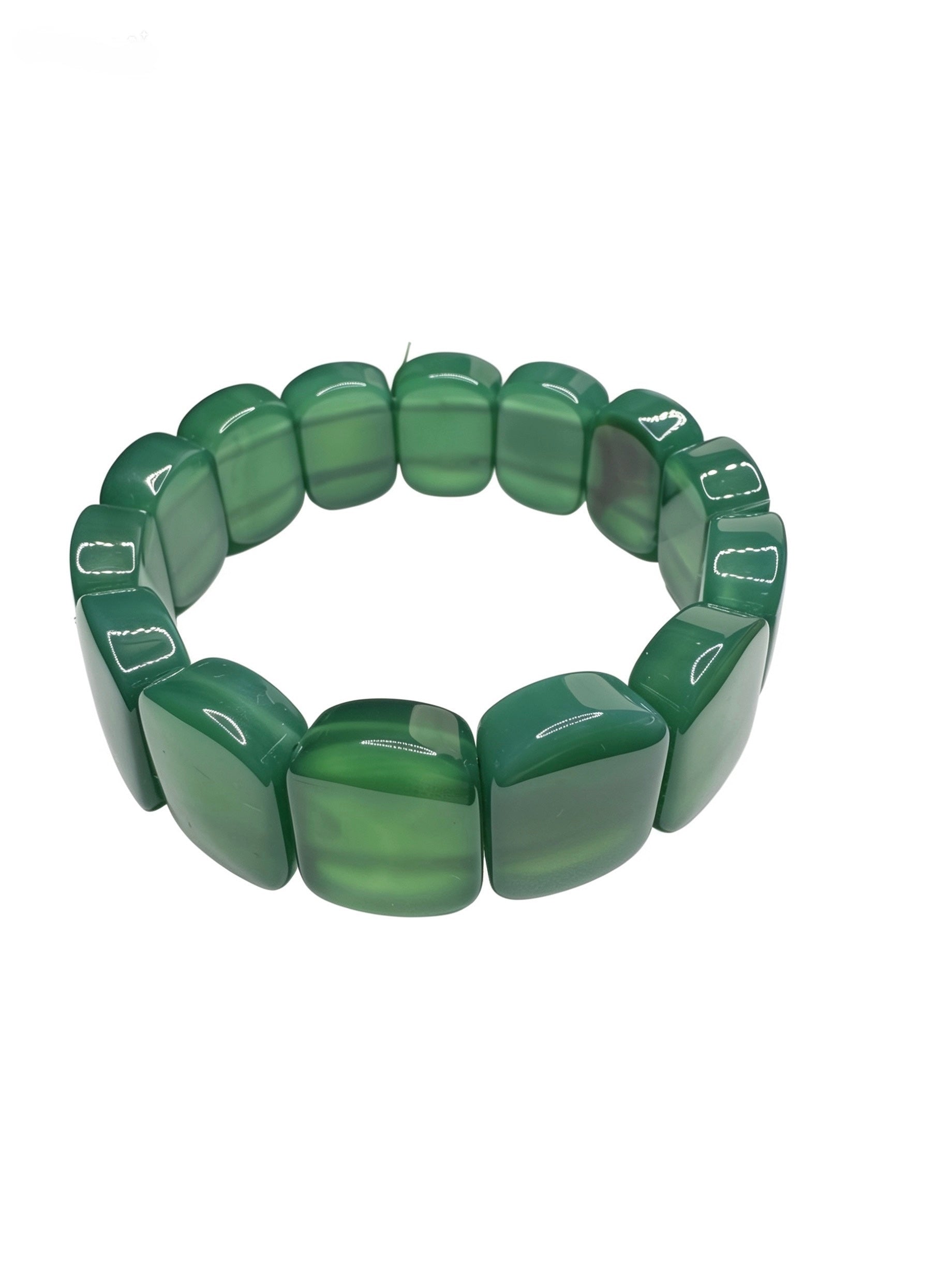 Green Agate Soft Bangle