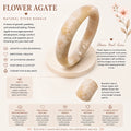 Flower Agate Hard Bangle 1