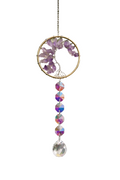 Amethyst Tree of Life Hanging Charm