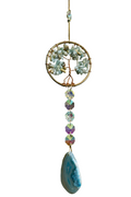Amazonite Tree of life hanging charm