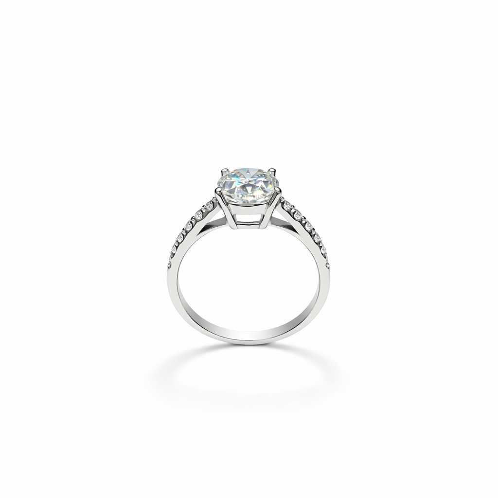 1CT Oval-cut Moissanite