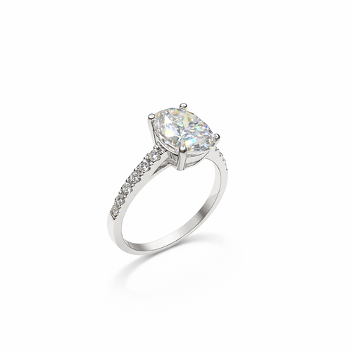 1CT Oval-cut Moissanite