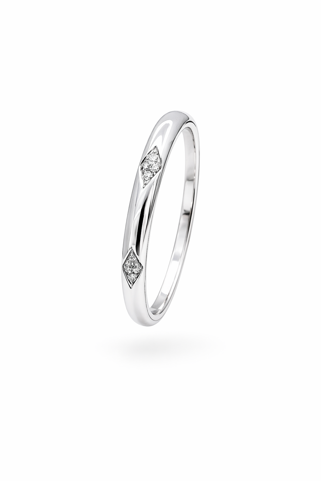 Moissanite Accent Band ring