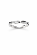 Infinity Twist Moissanite ring