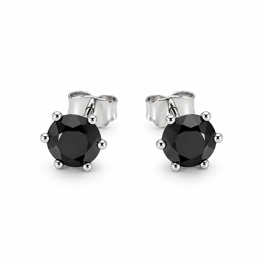Black Moissanite Stud earrings