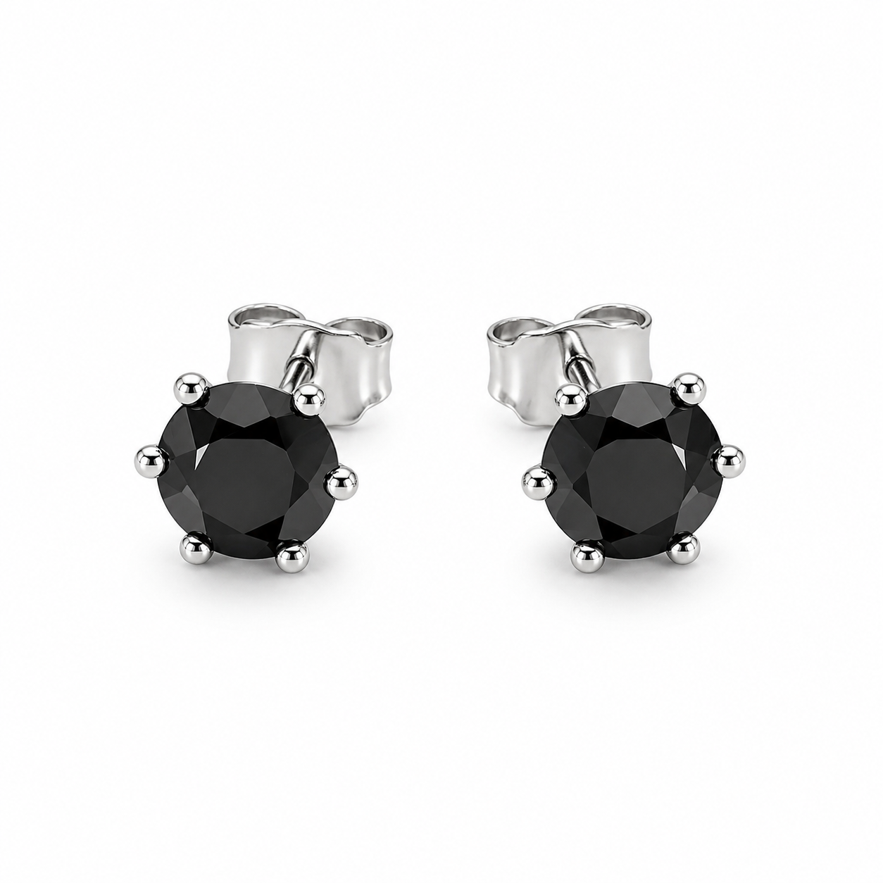 Black Moissanite Stud earrings