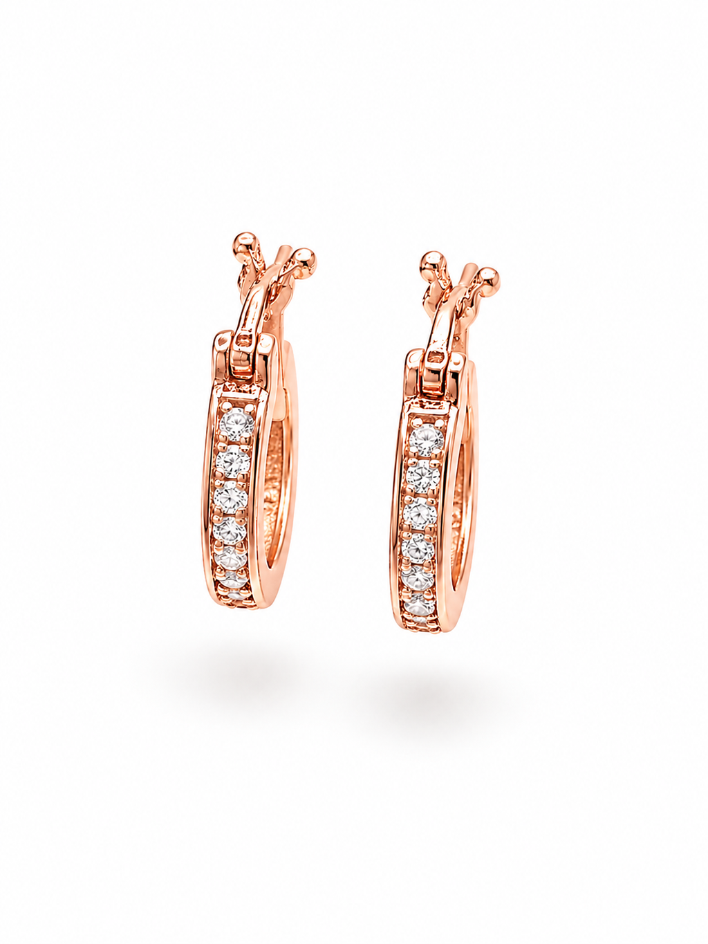 Pavé Hoop Earrings – 15mm