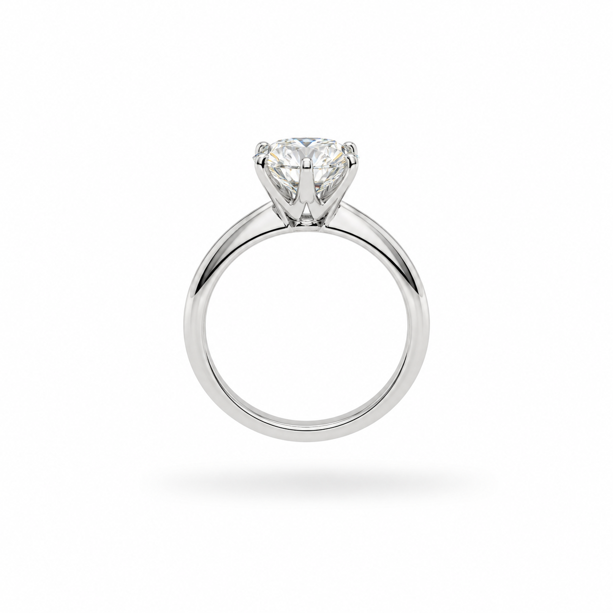 Classic 3CT Round Cut Moissanite Solitaire Engagement Ring (Copy)