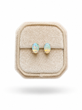Natural Opal Stud earrings in 925 silver