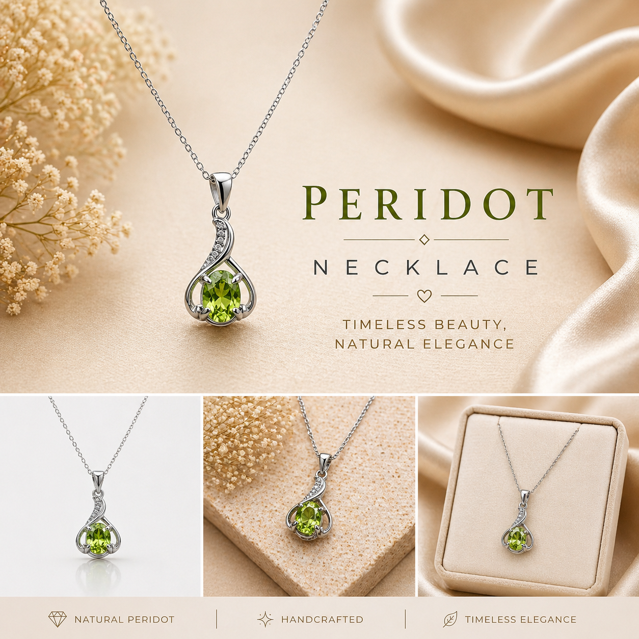 Natural Peridot Necklace