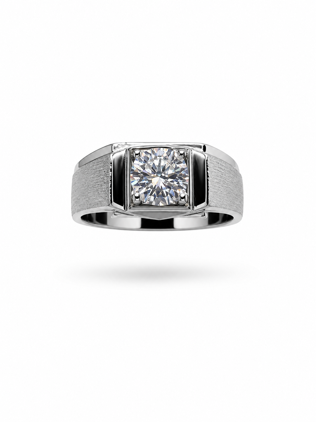1CT Moissanite Mens ring