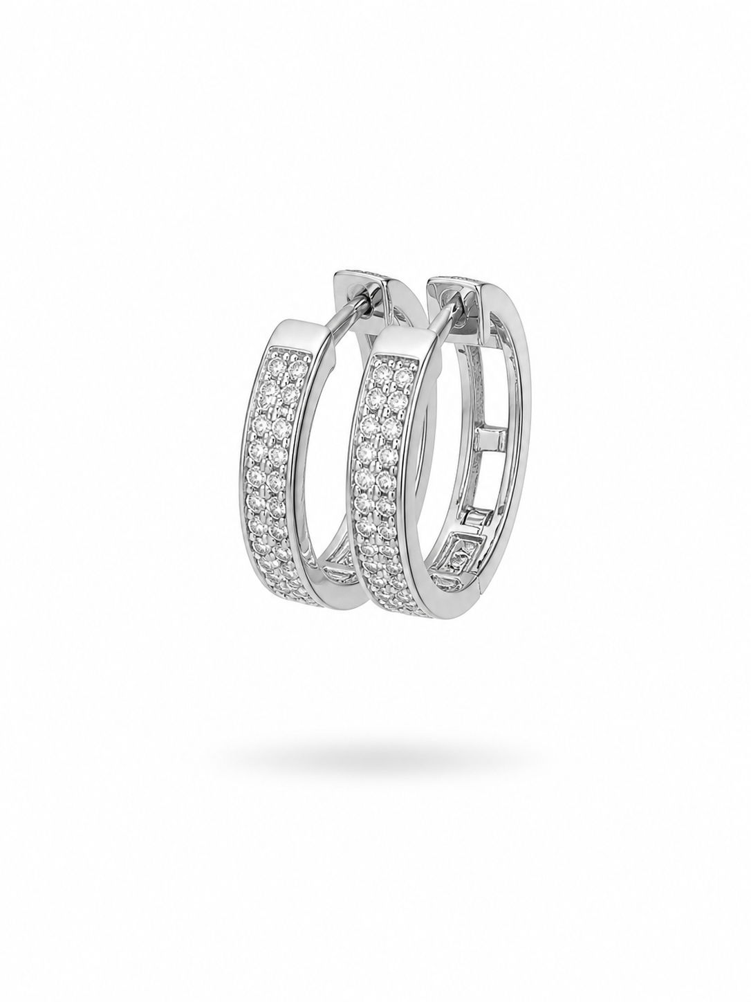 Moissanite Hoop Earrings