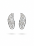 Moissanite Pavé Hoop Earrings