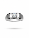 0.5 CT Moissanite Statement Ring in 925 Sterling Silver