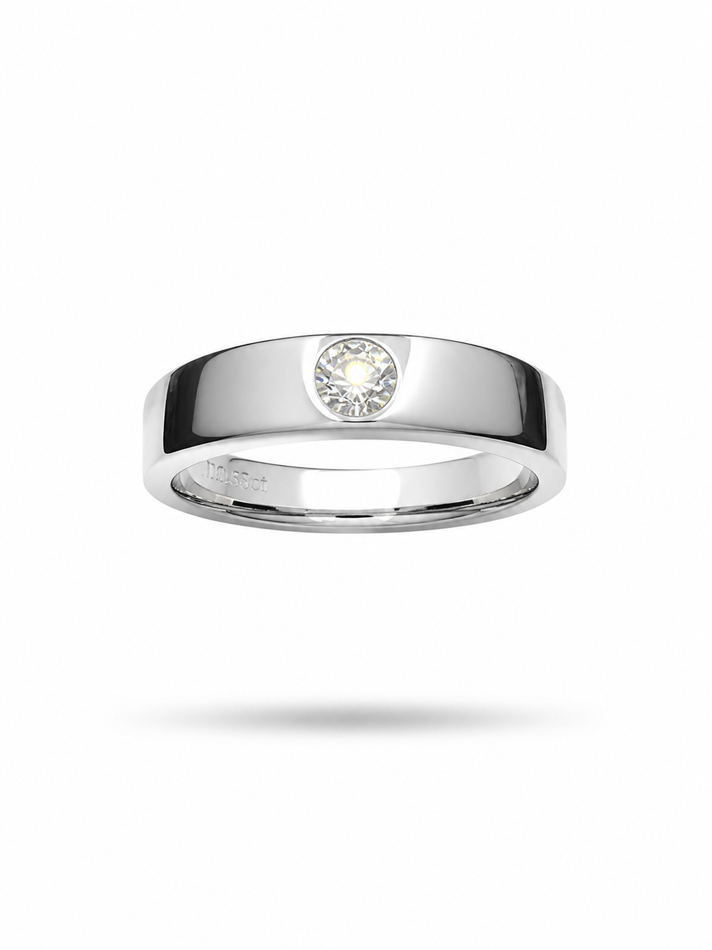 Moissanite Mens ring ( 3mm )