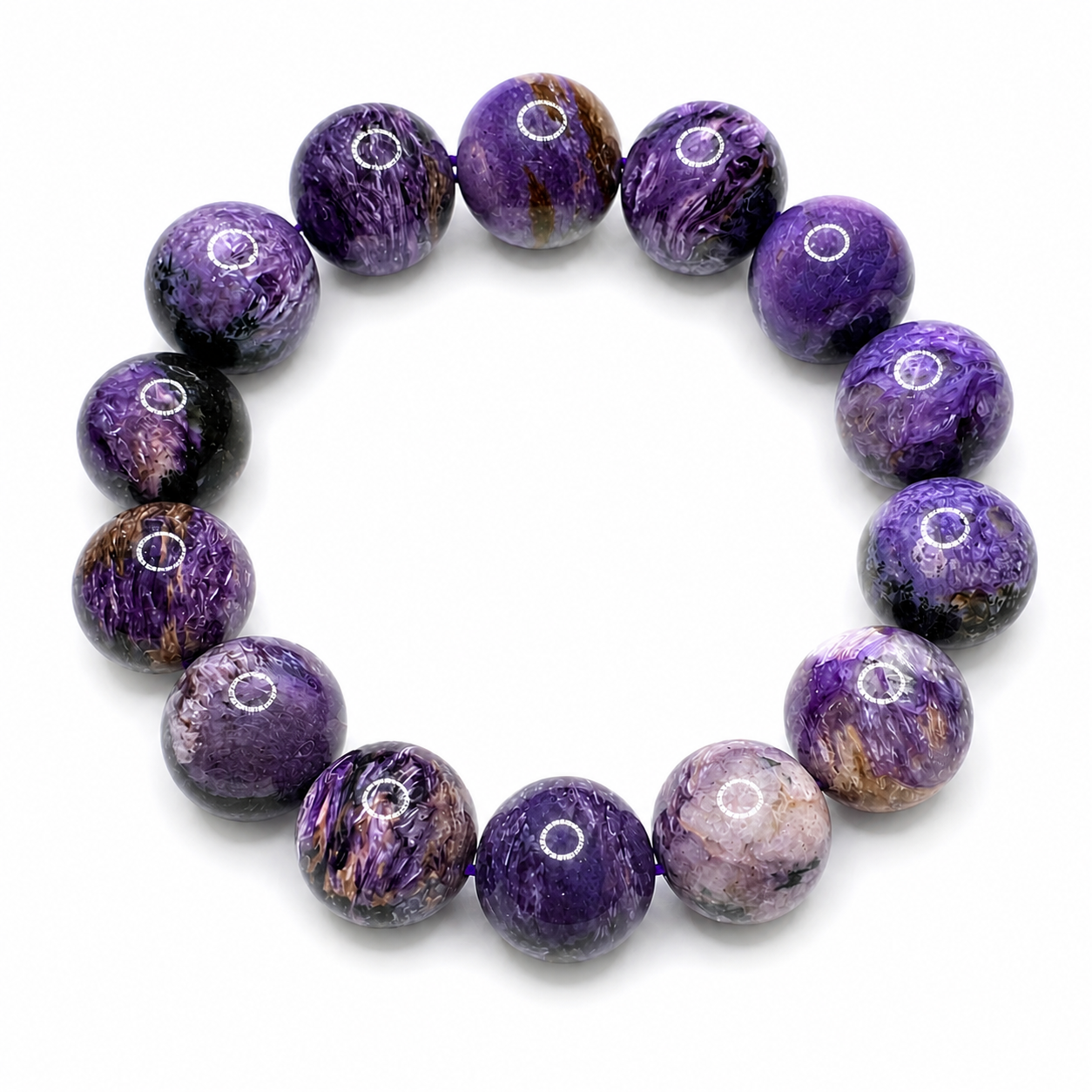 Charoite Natural Stone Bracelet (16.3mm)